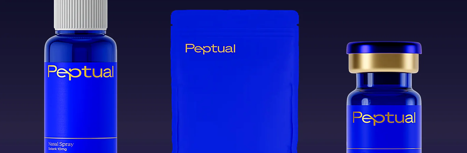 Peptual nasal spray, 12-hour patch, and injectable vial product lineup